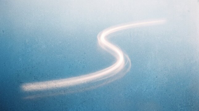 Abstract blue gradient background with soft white light streak and subtle grain texture