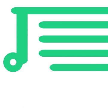 Green document symbol animation showing scrolling motion with crisp lines and vibrant flat design elements that display a clear digital interface within this modern vector video.