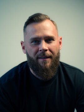 Smiling man portrait 