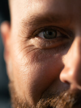 Man eye closeup 