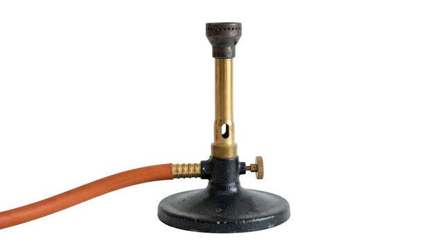 Bunsen burner isolated on transparent background