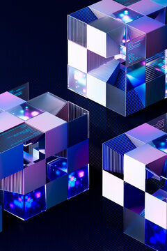 3D Cyber Cube Network