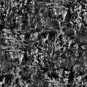 Abstract cracked texture presents a distressed monochrome pattern with irregular shapes and tonal variations fragmented splintered weathered worn damaged decay grunge gritty rough surface background