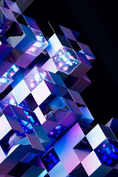 3D Code Panel Cubes