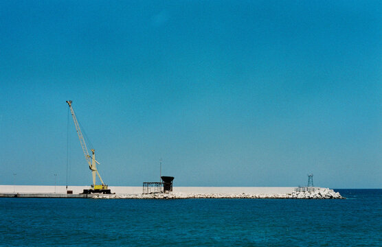 COnstruction working site at the sea