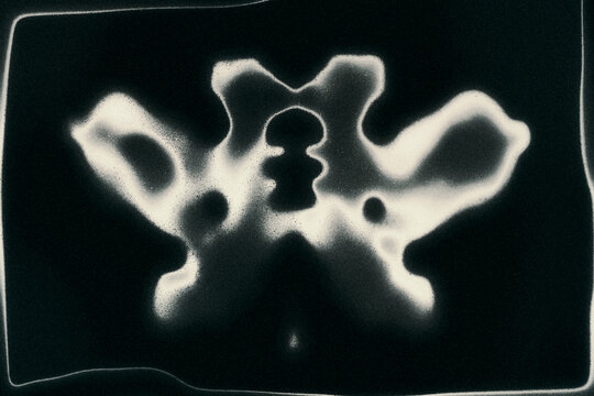 Abstract Symmetrical Rorschach Test Graphic