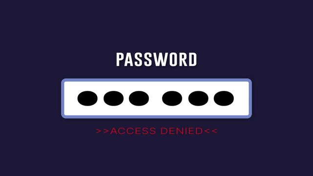 Close-up of a digital device displaying an incorrect password message. Cybersecurity, authentication, login error and digital privacy concept.