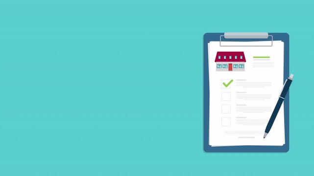 House Contract Agreement with Property Checklist for Home Buyers