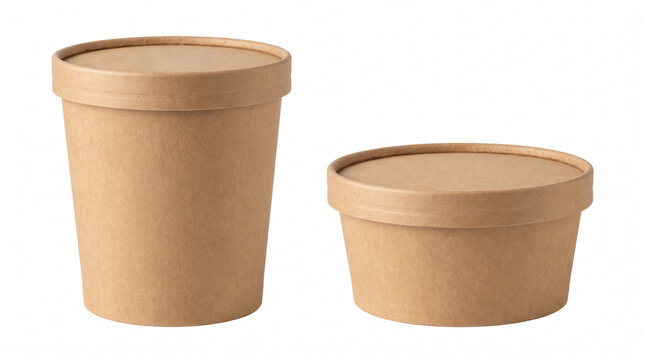 Two wooden barrels stacked vertically with natural wood grain texture and warm