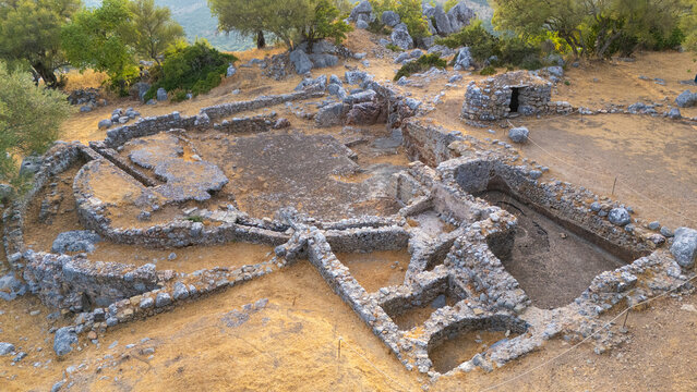paisaje con dron