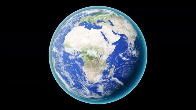 Planet Earth Rotating Seamless Loop | Slow Earth Rotation 30s