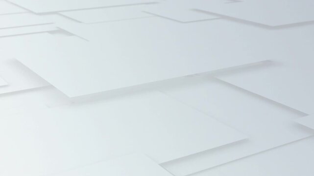 Abstract gray metal geometric square shapes. UHD 4K seamless looping 3d animation