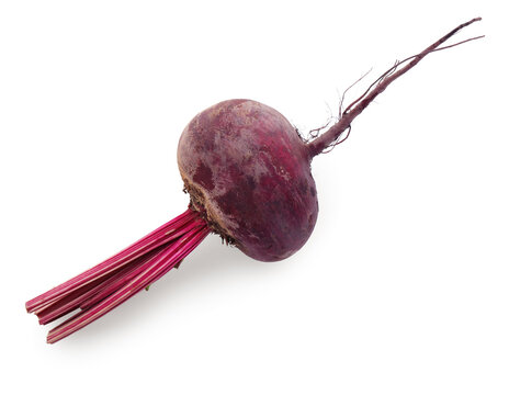 Fresh beet isolated on white. Root vegetable