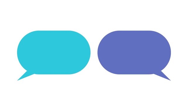 Animated Typing Chat Bubbles with Ellipsis for Digital Communication Interface and Messaging App
