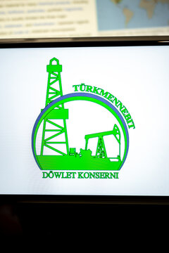 Turkmennebit state concern logo representing oil industry