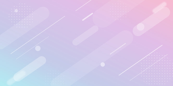 Abstract pastel gradient background with geometric shapes with dynamic