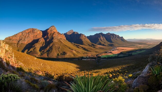 wide angle landscape images of the cederberg mountains in the western cape of south africa