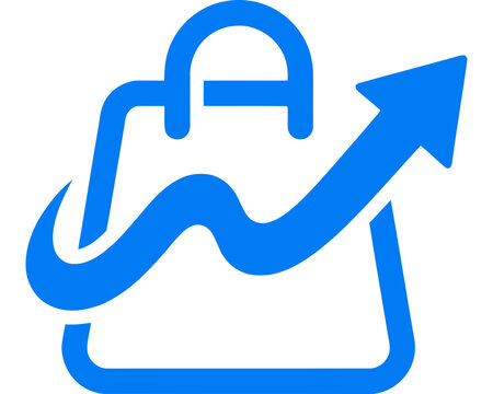 Blue abstract letter A design symbol for branding and marketing.