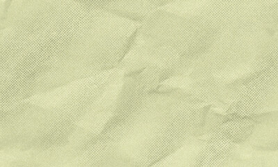 Vintage light green crumpled paper texture halftone dot pattern distressed newsprint paper background overlay for comic poster mockup graphic design backdrop © Ink Magic
