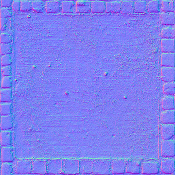 Medieval Tile Floor Normal Map