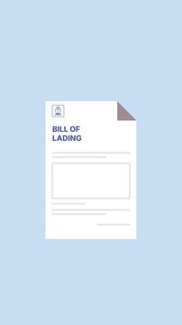 Bill of Lading Shipping Document