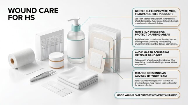 Wound care between HS flares