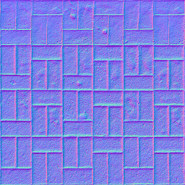 Medieval Tile Floor Normal Map