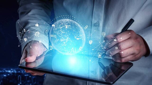 Global AI network showing connection between AI, global, and network elements across the digital world and data infrastructure Marrow