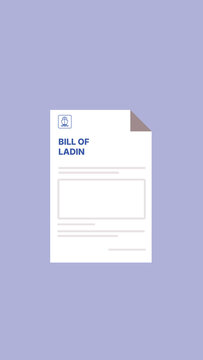 Bill of Lading Shipping Document
