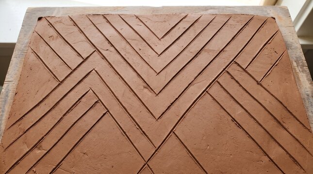 Parquet flooring, wood herringbone pattern texture, vintage brown timber surface. Authentic parquet board design with geometric lines, warm natural aesthetic style.