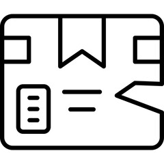 Fototapeta premium Broken Package Vector Icon