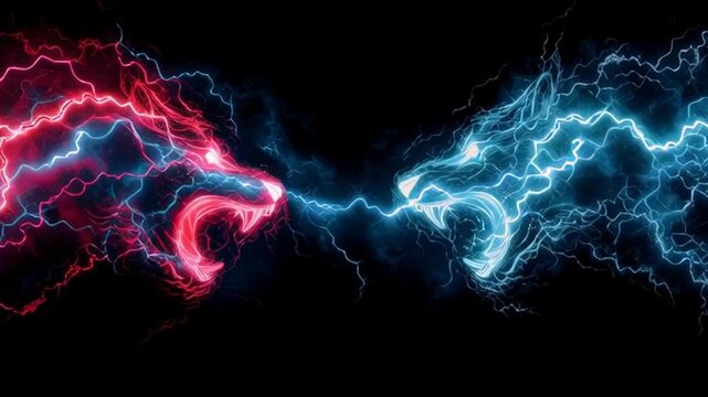 Mythical Energy Beasts Form From Smoke and Flame