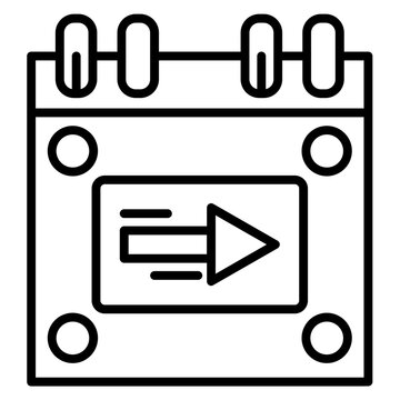 Next Week Vector Icon