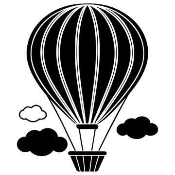 Hot Air Balloon Flying Sky