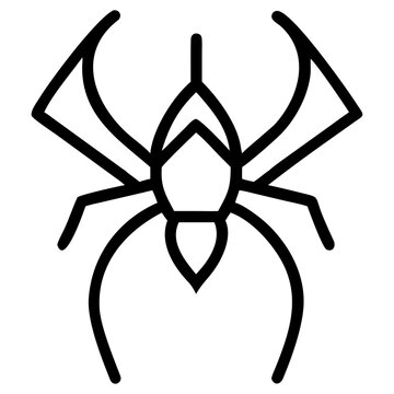 Black Spider Insect Illustration
