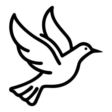 Pigeon Bird Flying Peacefully