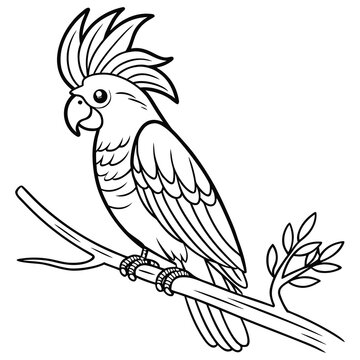 Parrot Sitting On Branch