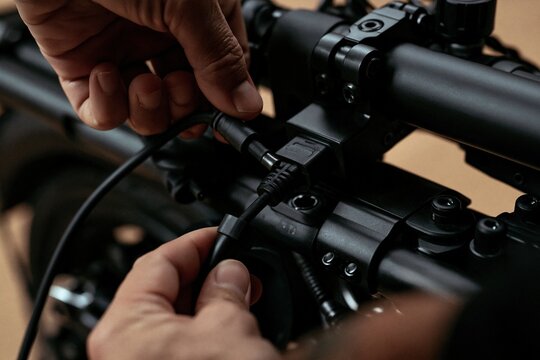 Hand Adjusting Motorcycle Handlebar Cable