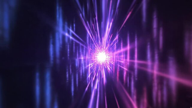 Abstract background with bright light rays and motion blur effect