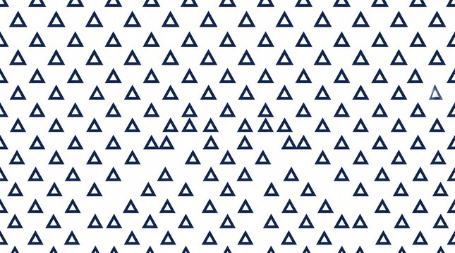 Black and white seamless pattern with hand drawn triangles in a simple design