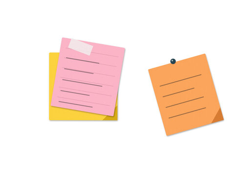 Colorful sticky notes with calendar dates on wall