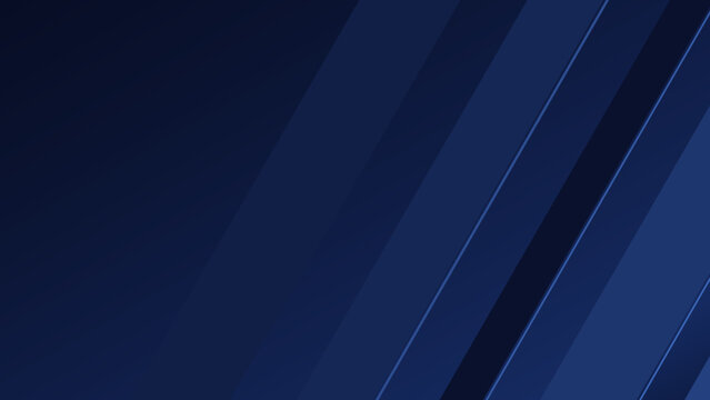 Dark indigo blue background with bold diagonal angular panels and thin light lines with copy space on the left
