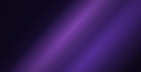Fototapeta premium Abstract dark purple gradient background, with a diagonal, band of light, smooth transitions from, deep black to, vibrant violet, soft, atmospheric lighting effect