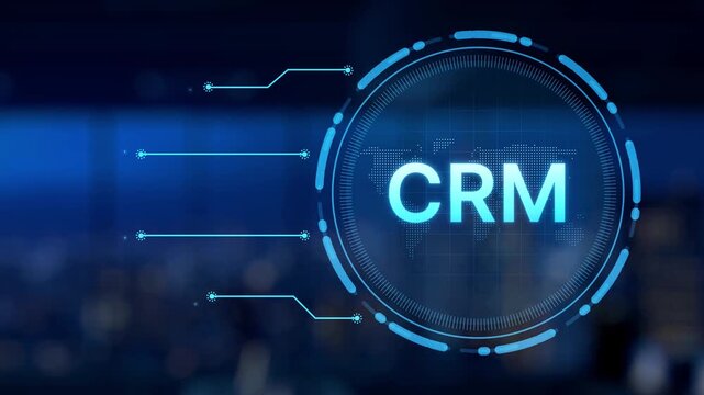 A futuristic robot hand points at a CRM dashboard displaying data visualization, emphasizing the integration of technology and business management solutions. Synapse
