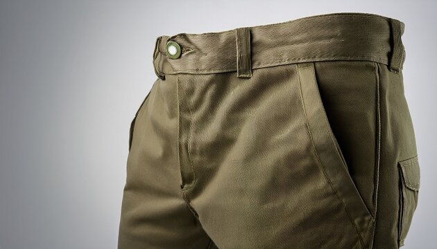 olive utility cargo pants mockup