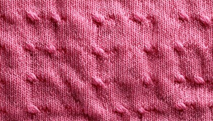 Naklejka premium pink knitted fabric background texture