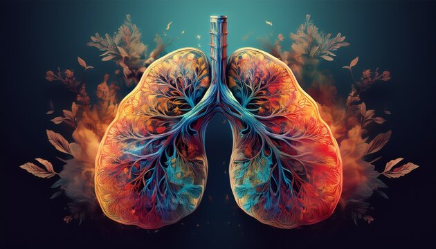 diseases of the lungs in the picture lung cancer concept