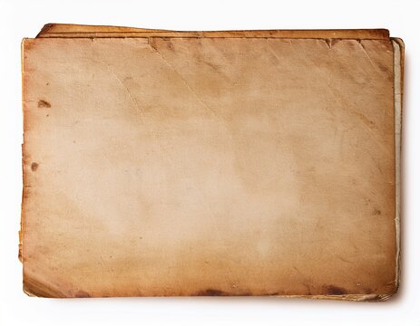 old paper texture on white
