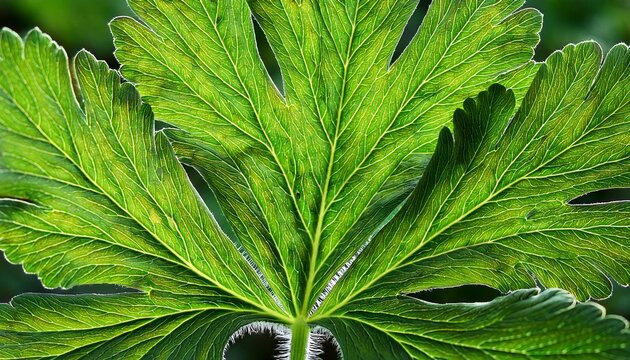 leaves from pelargonium graveolens geraniaceae geranium plant from south africa close up structure ideal background use