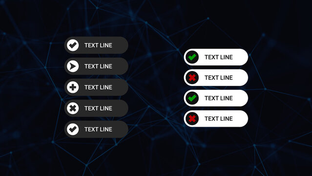 Bouncy List With Checkbox Icons